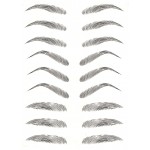 Tatuaje pentru sprancene temporare 6D001, 9 perechi